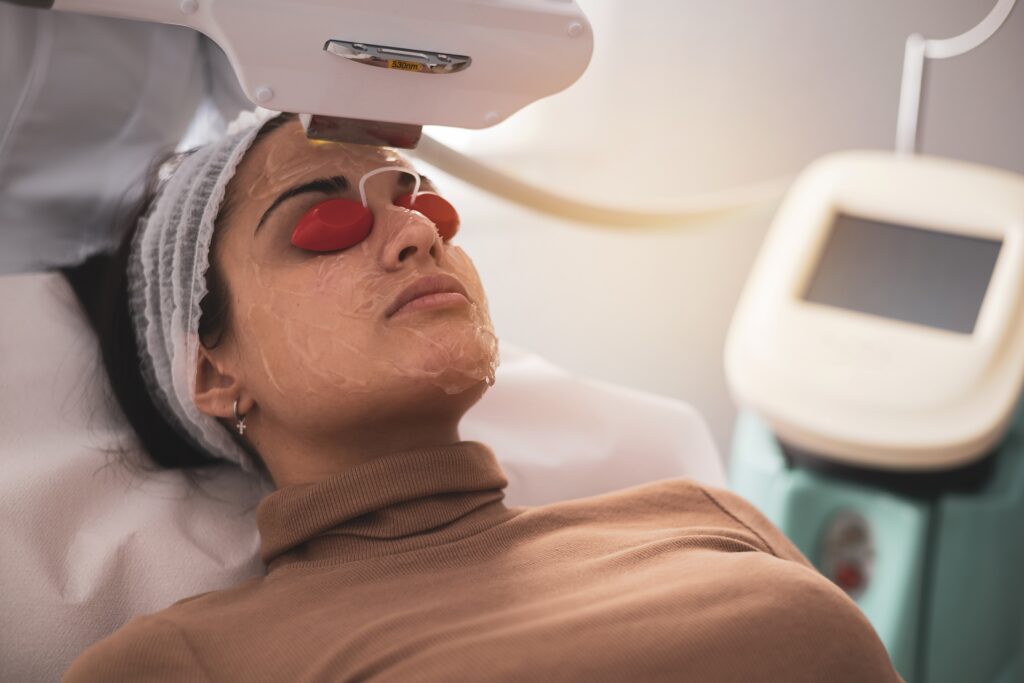Female,Client,During,Ipl,Treatment,In,A,Cosmetology,Medical,Clinic