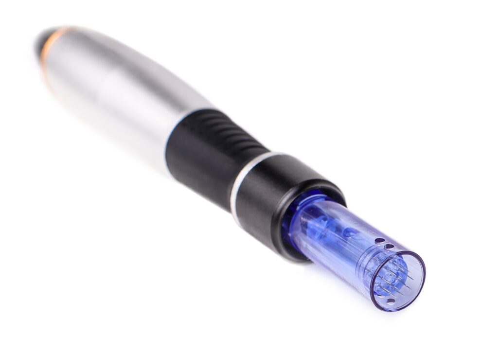 Device,For,Microneedling,Procedure,With,Dermapen,,Tip,With,Needles,,Isolated